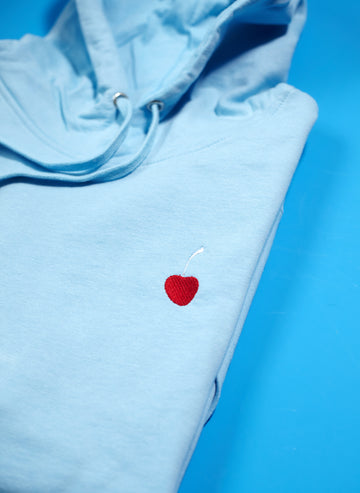 Embroidered Cherry - Unisex Midweight Hoodie